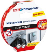 Tesa Powerbond Ultra Strong - Doppelseitiges, Extra Starkes Montageband Zur