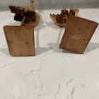 Vintage Pair of 16” Burl Wood Folk Art Hand Carved Birds — photo 7