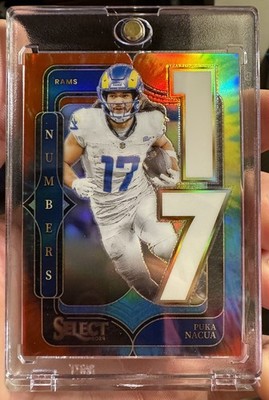 2024 Panini Select Numbers Puka Nacua Tie-Dye Prizm /25 Rams Rare