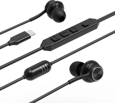 USB-C In-Ear Wired Earbuds - High-Fidelity Sound Card - 5 Modes of Audio