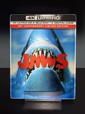 Jaws 4K Blu-Ray 45Th Anniversary Limited Edition With Lenticular Cover