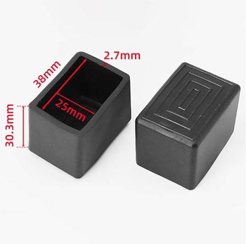 Square Rubber Chair Feet Table Leg End Caps Furniture Leg Protectors 20-30mm - Picture 10 of 14