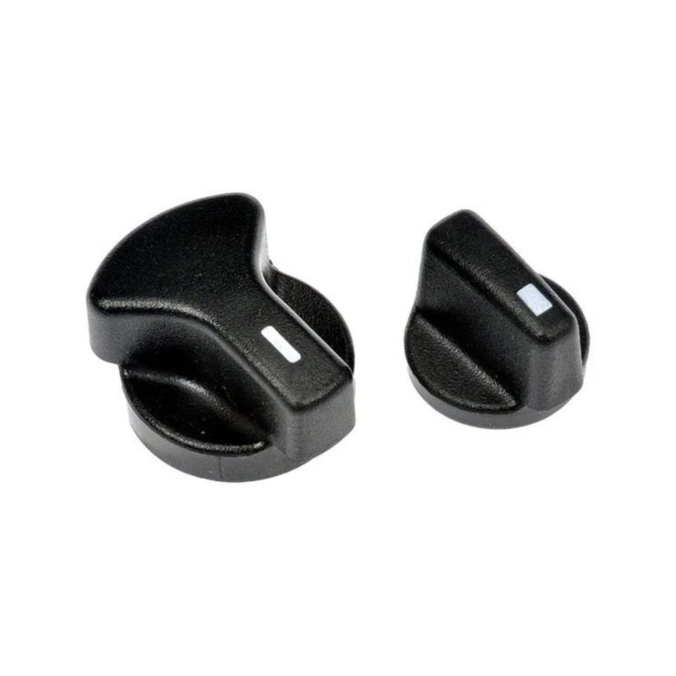 For Ford E-350 Super Duty 2004-2018 Heater A/C Knob 2 Pieces Plastic Matte Black - Image 3 of 4