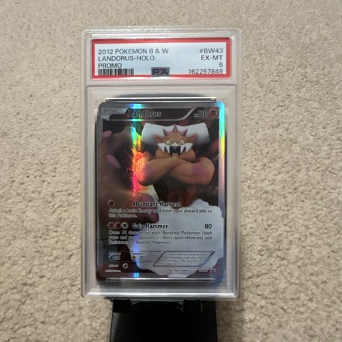 Pokémon TCG Landorus BW43 Black Star Promo Full Art Holo PSA 6