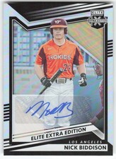 NICK BIDDISON 2022 Elite Extra Edition Auto - LOS ANGELES DODGERS