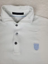 Greyson Mens White Polo Squirrel Performance Stretch Golf Polo Shirt Small