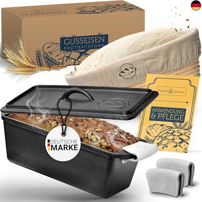 Paulson & Svenson - Brotbackform mit Deckel inkl. Gärkorb &