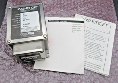 #ad Ashcroft C1 Differential Pressure Transmitter CIN 5 C X8 25 25 42 ST01 P5IN NEW $74.98