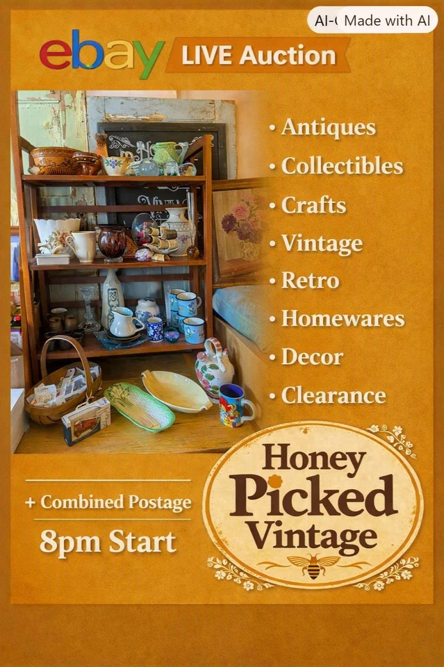 Antiques, Collectibles, Crafts, Vintage, Retro, Homewares, Decor, Clearance