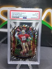2020 Panini Select Zebra 118 Joe Montana Die Cut Psa 10