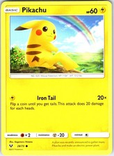 Pikachu 28/73 Common Shining Legends Pokemon Near Mint on eBay