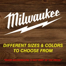 Milwaukee Vinyl Decal Sticker Graphic Garage Tools Truck Window Toolbox