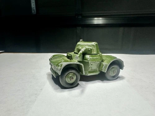 Dinky 670 Military Armored Car Vintage Meccano Toy Die-Cast Made In England