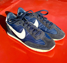 Vintage 80s Nike Oceania Suede Blue - Size 7.5