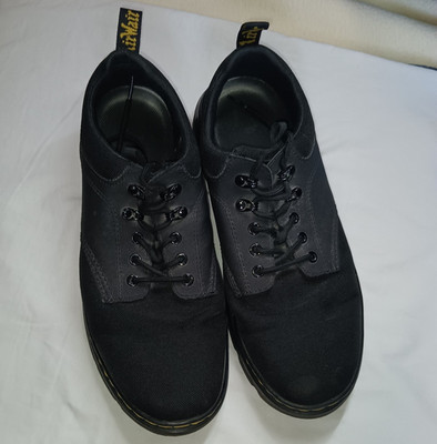 Dr. Martens Reeder AirWair Black Canvas Lace-Up Sneakers Men s US 13 LA004