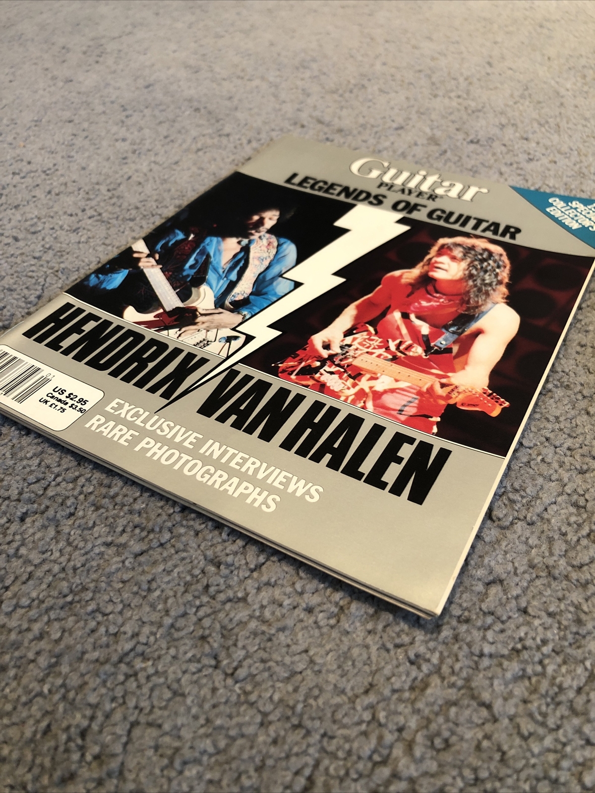 1984 Vintage Guitar Player Legends Of Guitar 1 "Hendrix/Van Halen