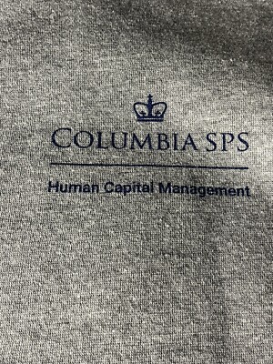  New Columbia SPS Human Capital Management Crewneck Sweatshirt Sz M Gray