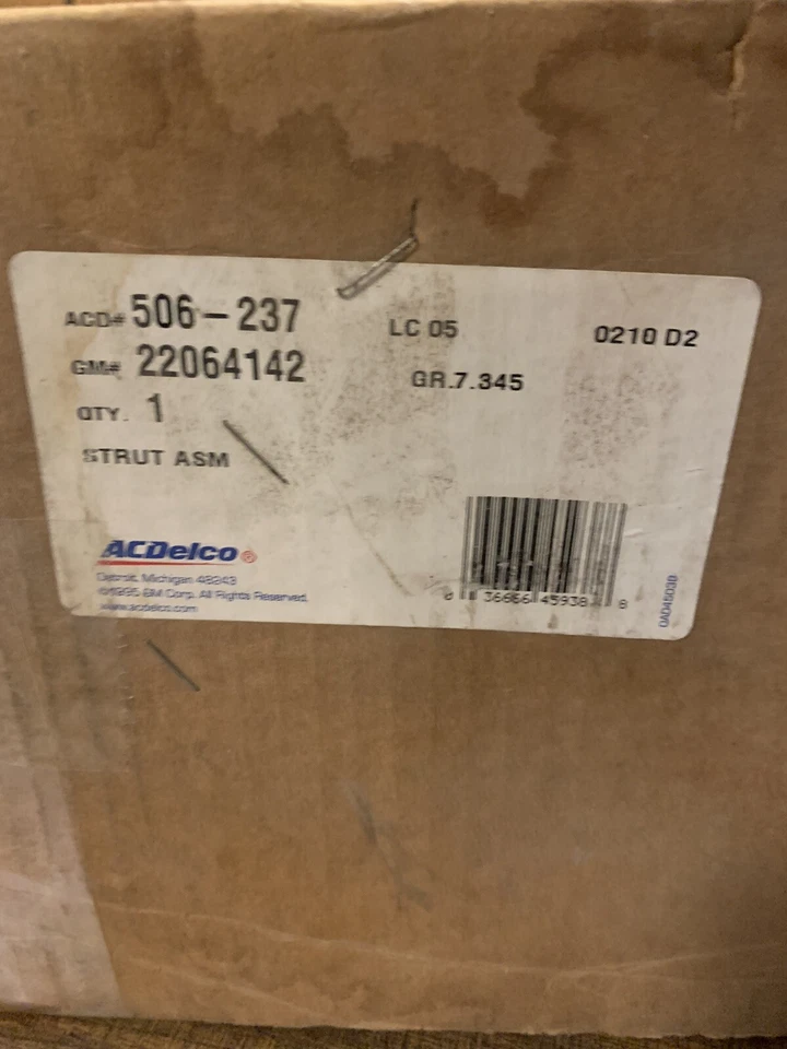 Conjunto de puntal de suspensión delantera AC Delco GM lado derecho 90-91 Buick Skylark Foto 2 de 4