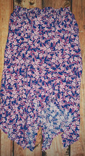THE CHILDREN'S PLACE BLUE FLORAL SKIRT GIRLS SIZE XL 14