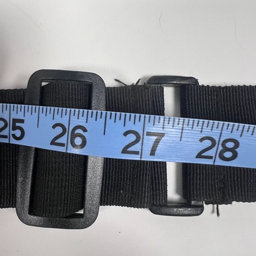 Tactical Black Nylon Waist Sling Bag Adjustable Strap & Multiple Zipper Pockets - Imagen 17 de 17