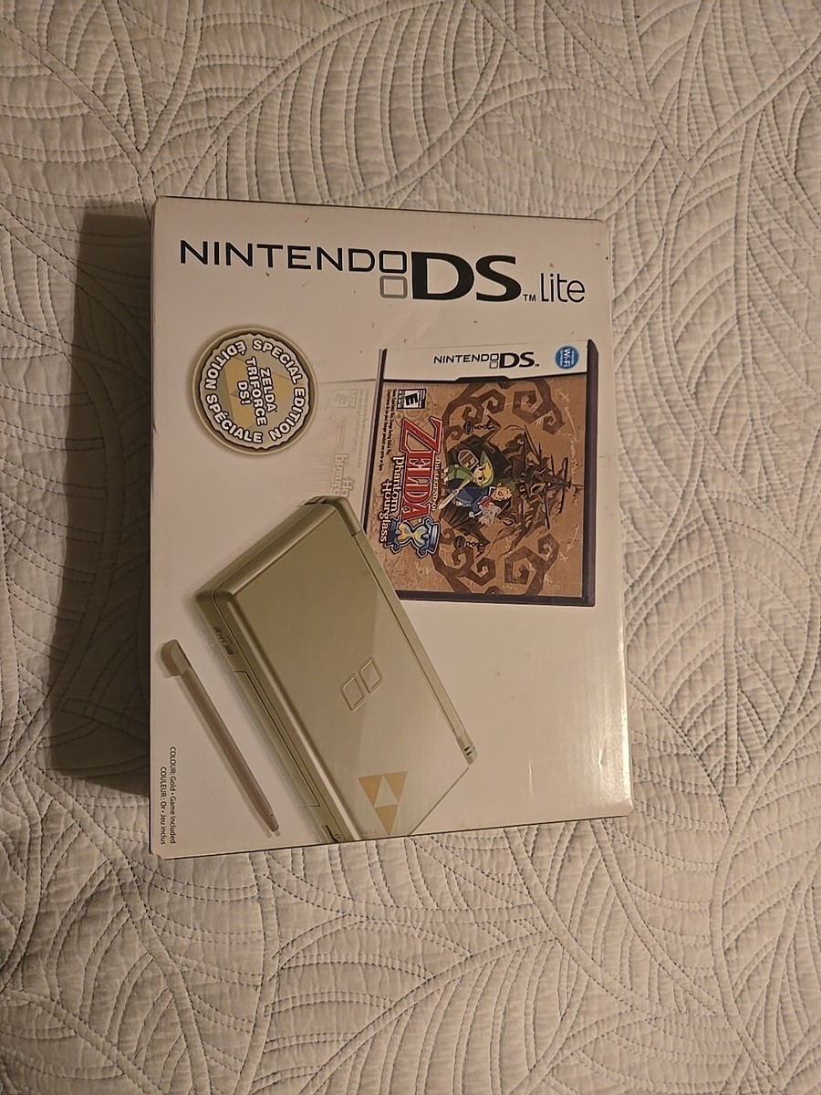 Nintendo DS Lite Legend of Zelda: Phantom Hourglass Gold Handheld