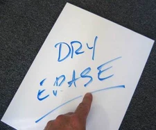 1 Sheet-12"x24" Dry Erase vinyl - Adhesive back Vinyl-craft-hobby-sign cutters
