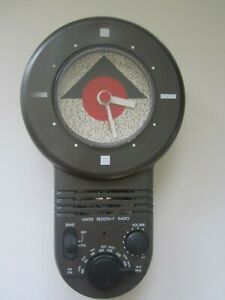 Water Resistant Bathroom Clock Radio, Bathroom Clock Radio
