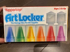 Tupperware Tuppertoys Art Locker The Storage Box for Art Supplies 1987 Vintage