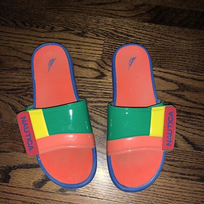 Nautica Men's Athletic Slide, Adjustable Straps Comfort Sandal-Bower