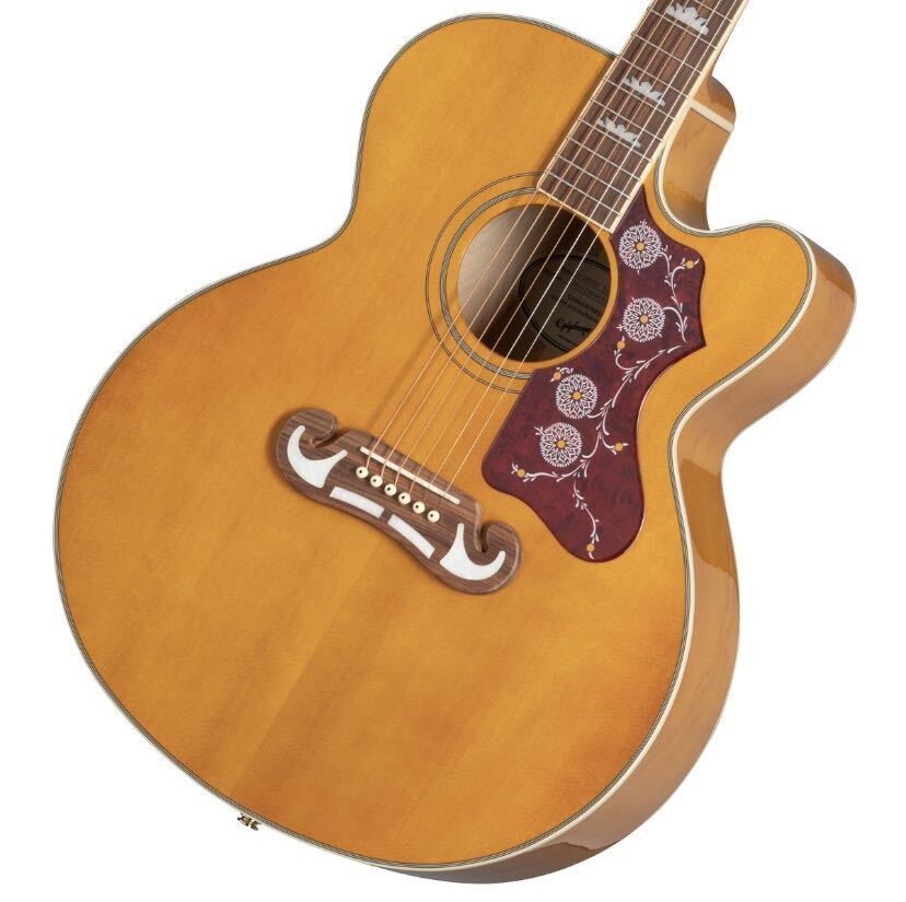 【美品】EPIPHONE EJ-200SCE/N Epiphone J-200 EC Studio Parlor Acoustic-Electric Guitar
