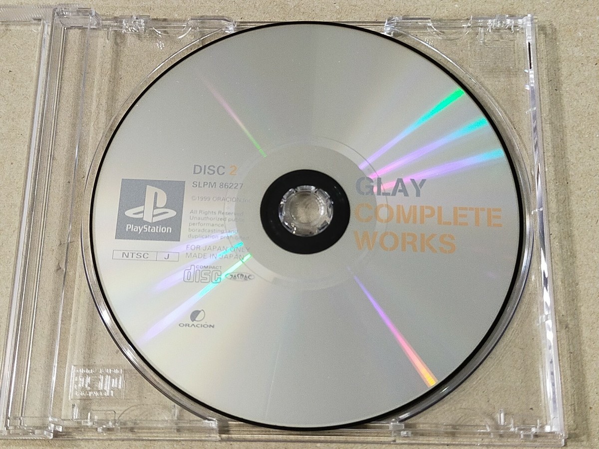 Jeu PS1 GLAY COMPLETE WORKS - Version Japon NTSC-J - Très Bon état - 1999