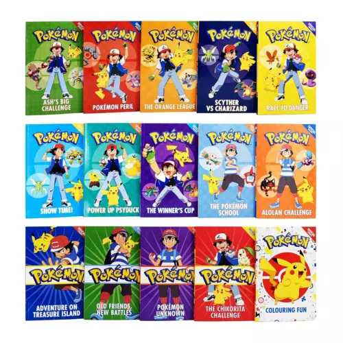 Gift Kids Reading Children Present Book Pokemon Super Collection 15 Books Set - Picture 1 of 5