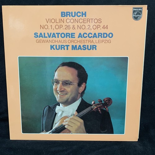 SALVATORE ACCARDO violin BRUCH Ctos #1-3 & Adagio & Romanze - PHILIPS ST 2LP LOT - Picture 2 of 9
