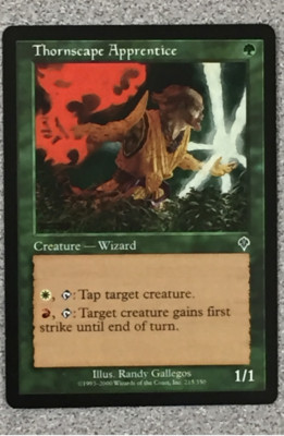 MTG - THORNSCAPE APPRENTICE - INVASION - COMMON - CREATURE - NM 
