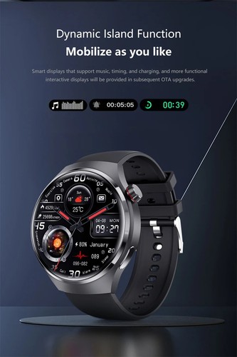 2024 For HUAWEI Smart GPS NFC Smart Watch Men AMOLED Screen Heart Rate BT Call - Zdjęcie 18 z 32