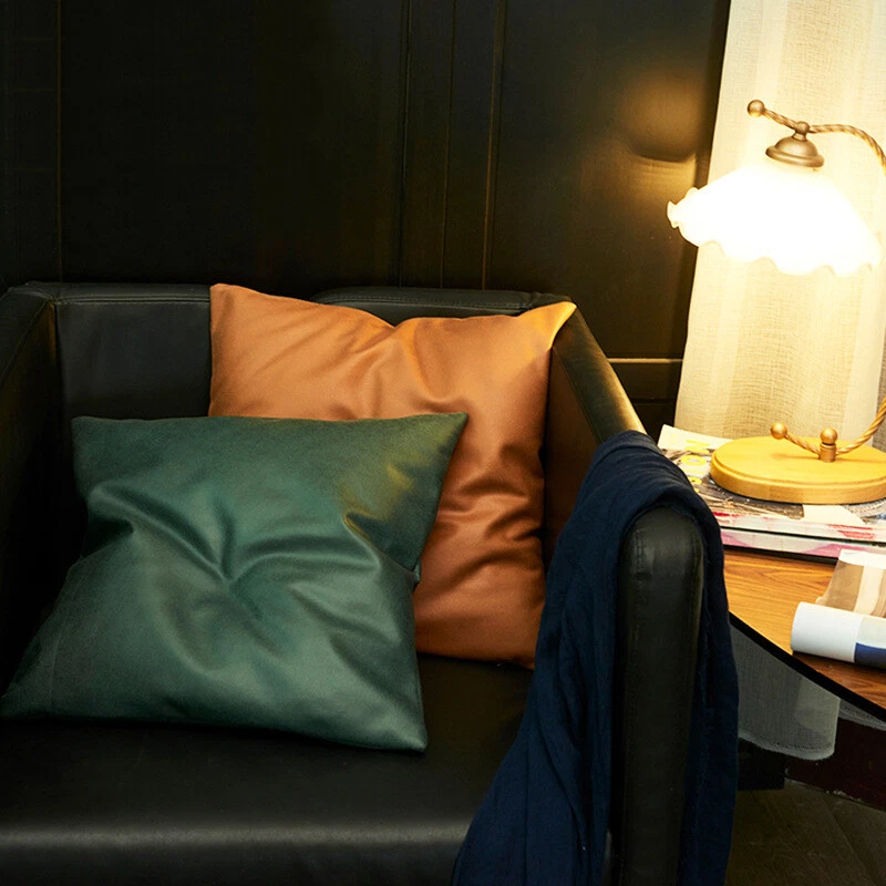 1PC Pure Farbe Kissenbezug Gehäuse Quadratisch Bettwäsche Sofa - Bild 4 von 4