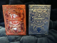 Solidarity (Navy Blue+ Loving Red) Playing Cards limited numbered