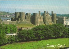 Panorama of Conwy Castle, Wales Postcard