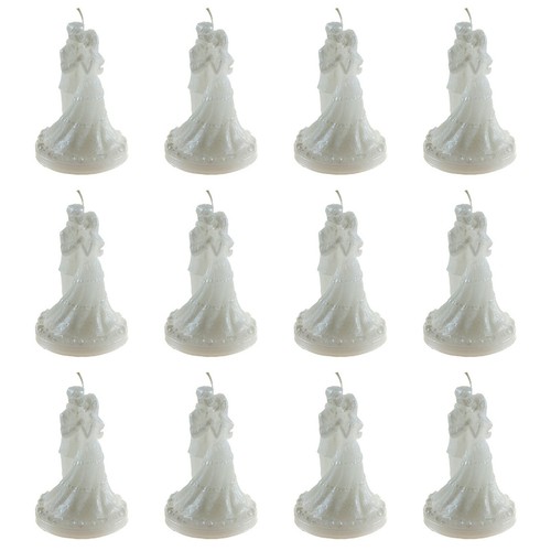 Mega Candles - Wedding Couple Candle - White, 12PCS - Picture 2 of 3