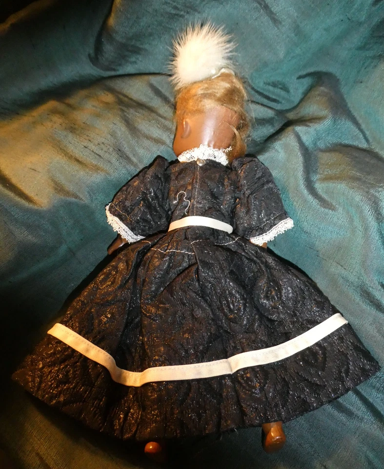 POUPEE ANCIENNE SFBJ NOIRE / 28 cm composition - Photo 2/4
