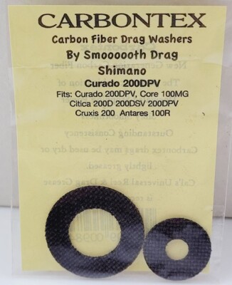 Carbontex Drag Washers Shimano Curado CU200DPV Core 100MG CI200D Reel Part