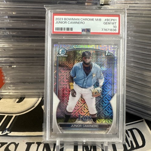 2023 BOWMAN MEGA BOX 1ST CHROME 61 JUNIOR CAMINERO  PSA 10💎📈 - Picture 1 of 2