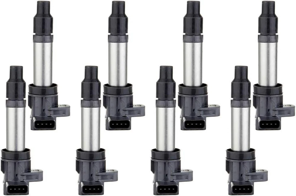 8x bujías Denso y 8x bobina de encendido para 4.4/4.6L Lucerna Cadillac DTS SRX STS Foto 2 de 4