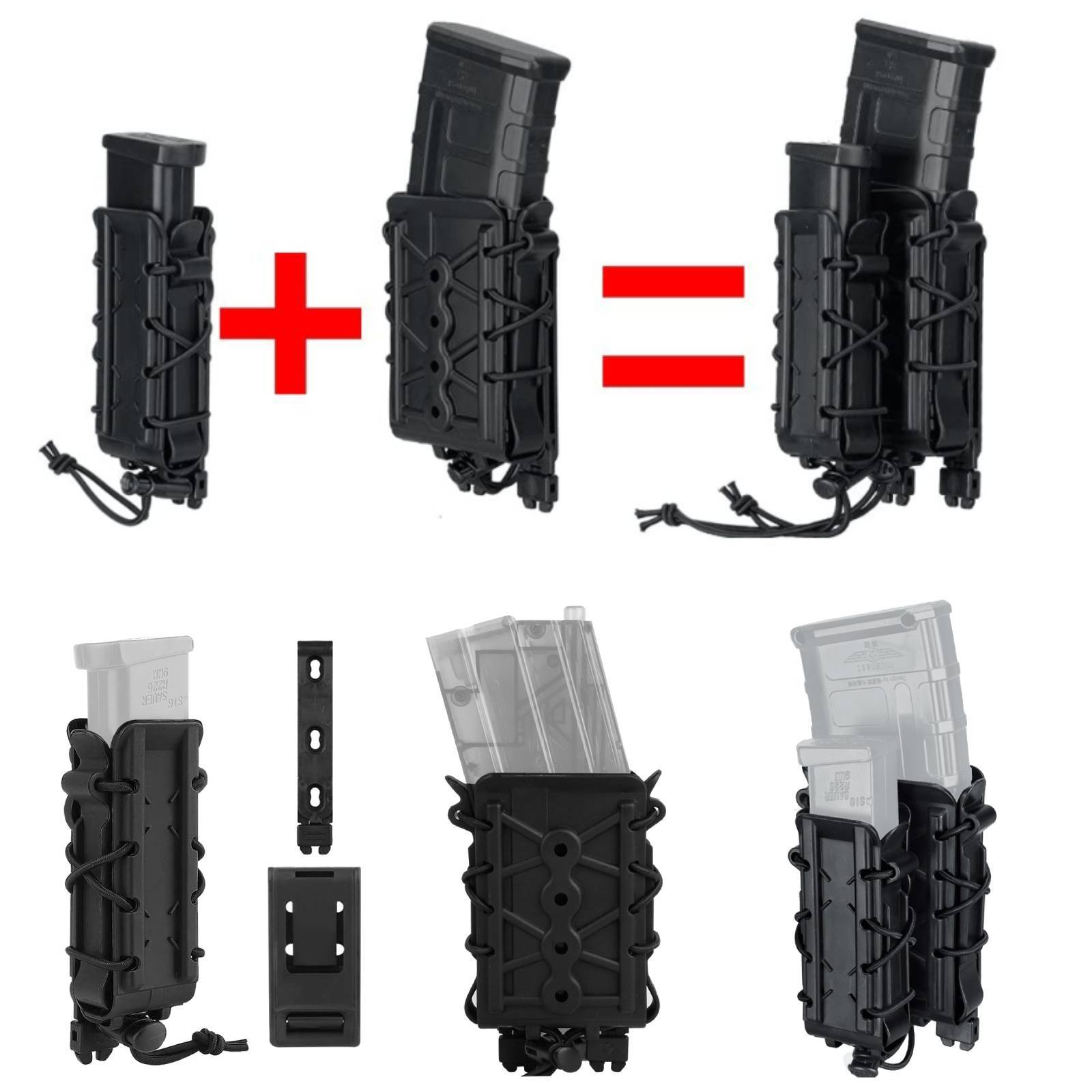 5.56 7.62 9mm Mag Pouch MOLLE Pouch Carrier Mag Holder Rifle Pistol Mag Holder-image