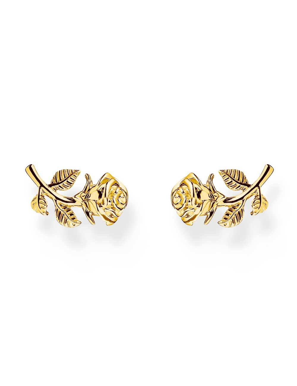 Томас Сабо Thomas Sabo H2314-413-39 Роза Эрстекер Vergoldete Ohrstecker Roses Роман Деймен Damen 16890₽