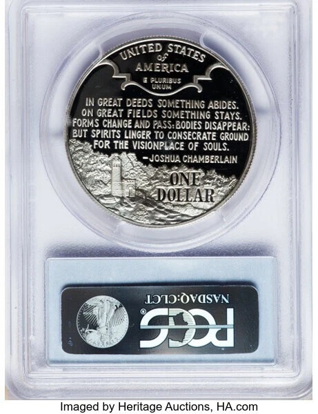 1995-S PR68DCAM CIVIL WAR COMMEMORATIVE SILVER DOLLAR - Image 2 of 2