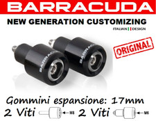  BARRACUDA CONTRAPPESI TERMINALI MANUBRI NERI PER HONDA CBR 600 RR 2007 2008