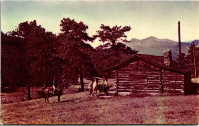 Postcard CO Bar G Ranch Horseback Riding Estes Park Colorado UNP | eBay