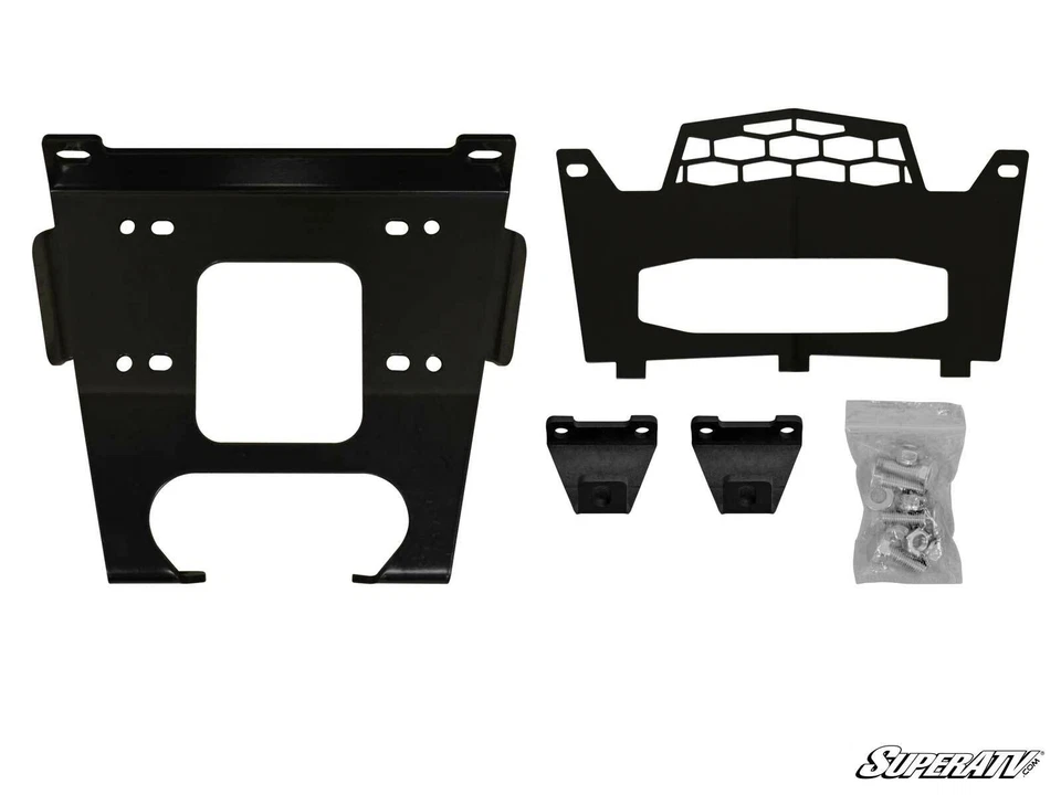SATV 4500 lb. Cabrestante y placa de montaje para Polaris RZR 1000 S/ 1000 S4 (2016-2020) Foto 2 de 4