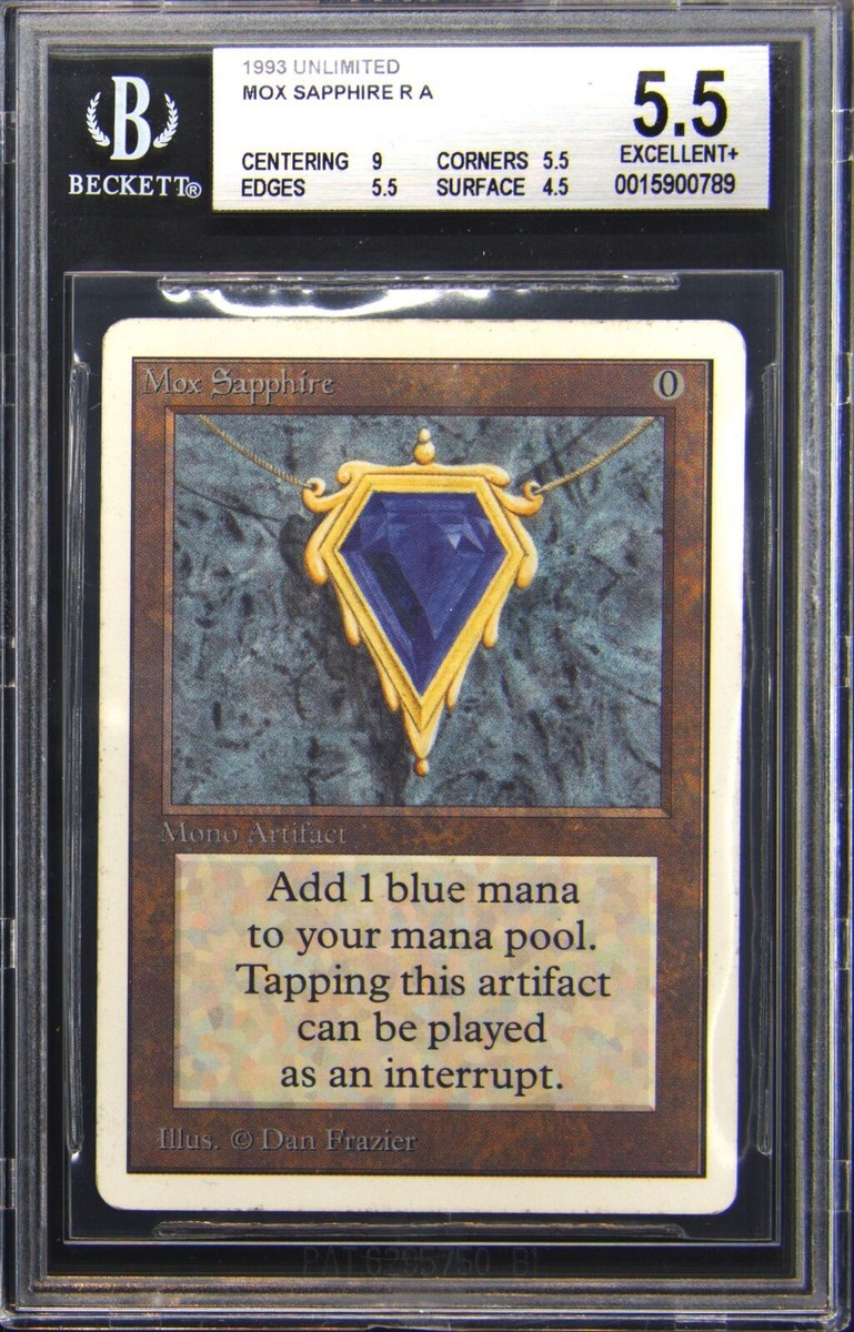1993 MAGIC: THE GATHERING UNLIMITED MOX SAPPHIRE BGS 5.5 | eBay
